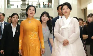 Phu nhân Tổng Bí thư thăm Bảo tàng Quốc gia Hàn Quốc