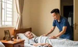 Hai năm tôi vừa làm online, vừa chăm ông bị đột quỵ Hai năm tôi vừa làm online, vừa chăm ông bị đột quỵ